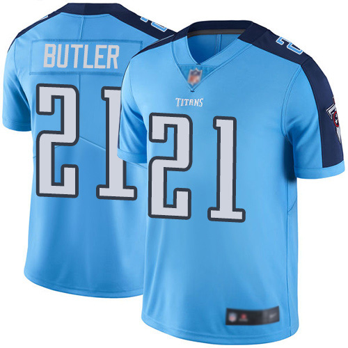 Tennessee Titans Limited Light Blue Men Malcolm Butler Jersey NFL Football #21 Rush Vapor Untouchable->tennessee titans->NFL Jersey
